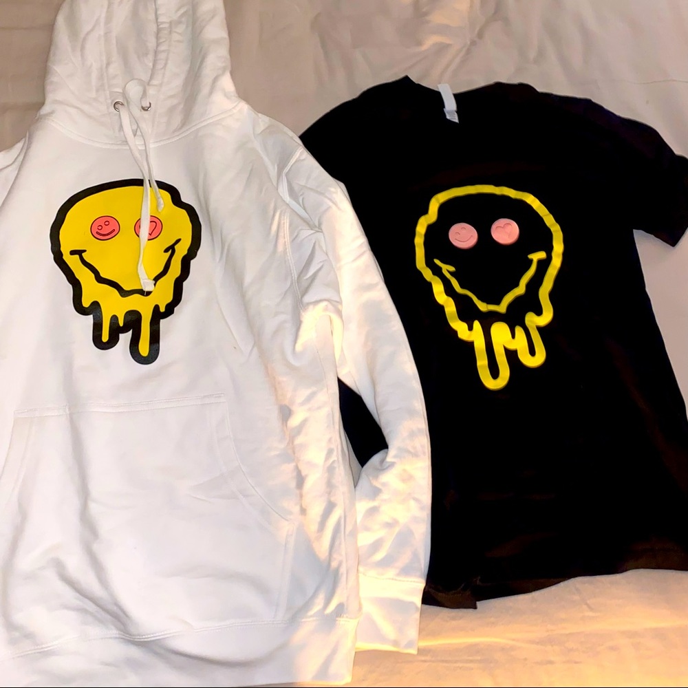 Pepas merch hoodie and tee shirt
